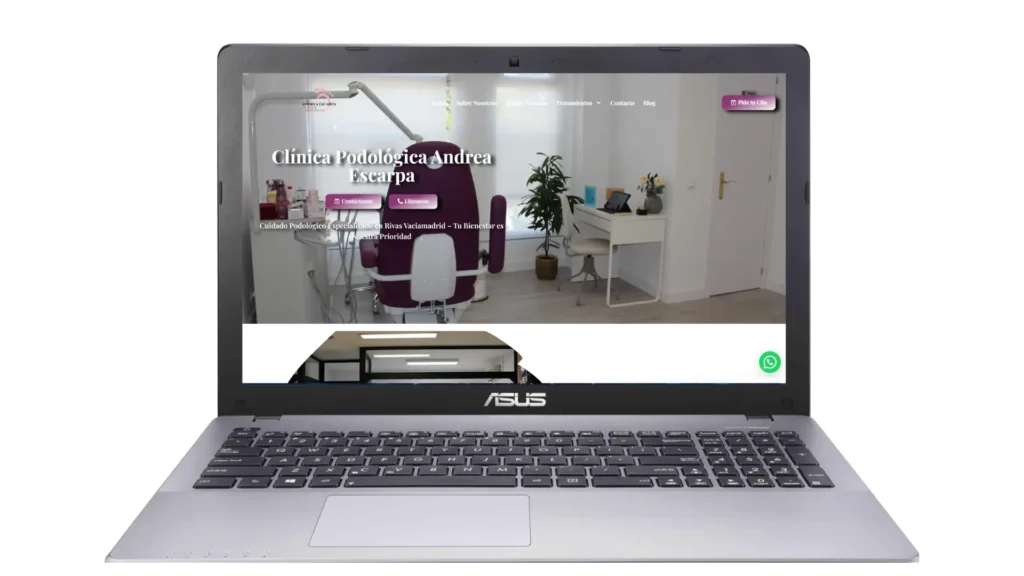 Portátil con Clínica Podológica Andrea Escarpa